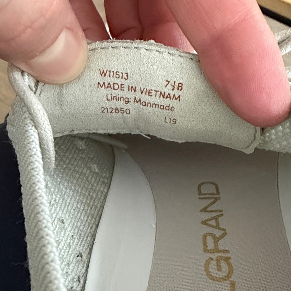 Cole Haan Knit Original Grand Light Grey Oxfords - Picture 5 of 5